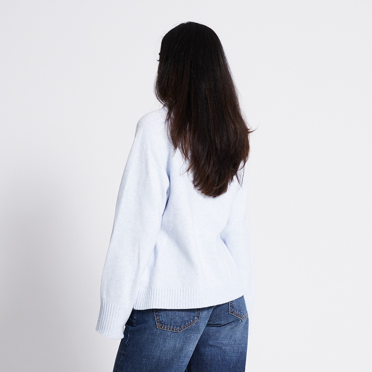 Fitted cardigan "Sabrina" Light blue